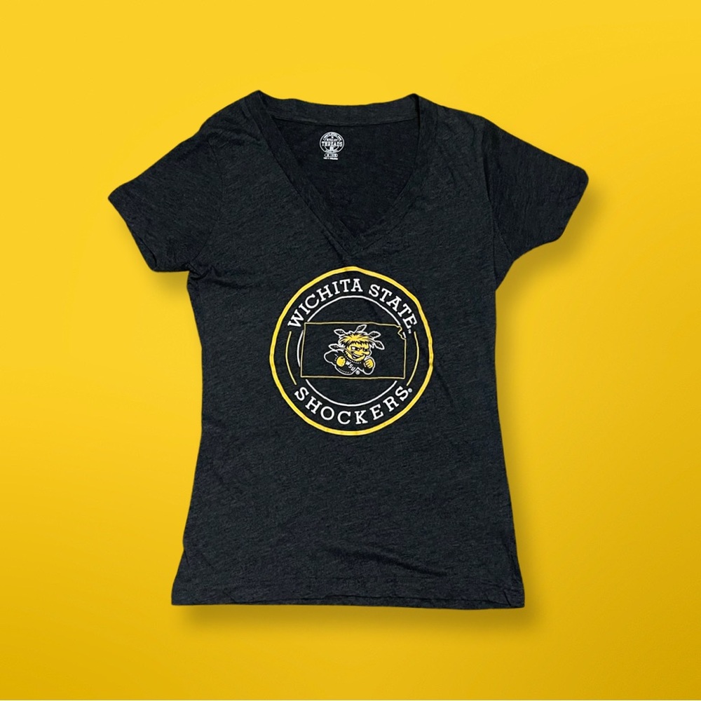 Womens V-Neck WSU Wichita State Tee top